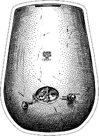 Engraving of a stainless fermentation tank